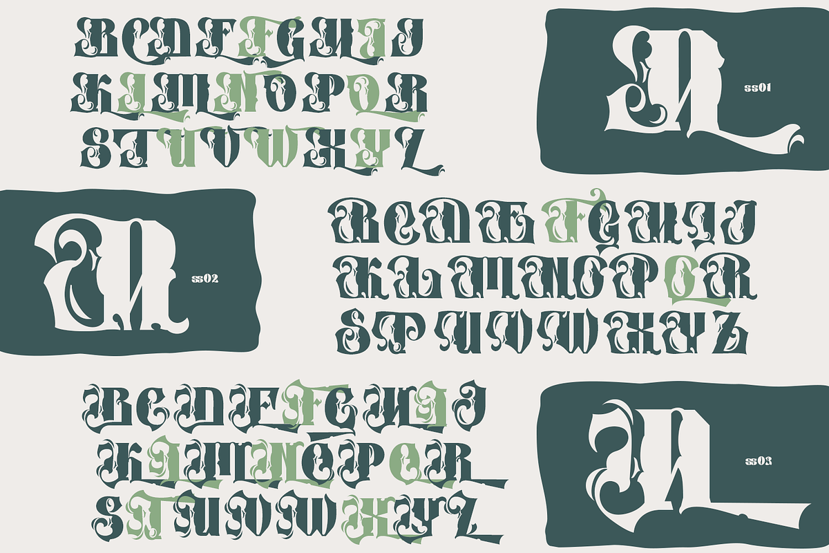 Puhyaka Mythology Font, a Blackletter Font by TypeClassHeroes (Photo 11 of 15)