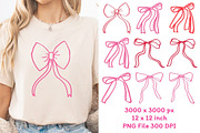 Coquette Bow Valentine Clip Art, a Decorative Illustration by tchastudio (Thumbnail 2 of 12)