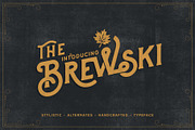 Western Lake - Brewski Typeface, a Sans Serif Font by Kaligra.co (Thumbnail 2 of 10)