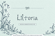 Liltoria Hand Drawn Display Font, a Handwritten Font by Graphic Spirit (Thumbnail 1 of 8)
