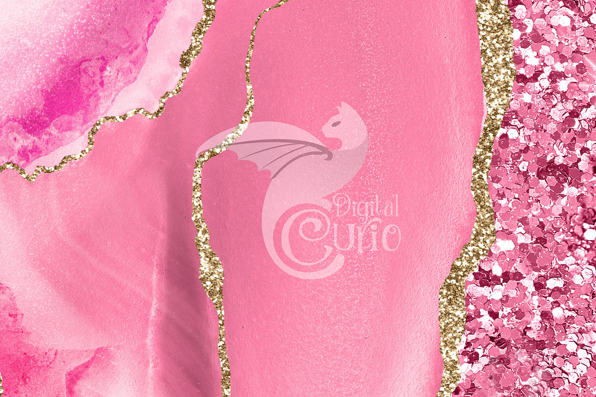 Agate Glitter Dazzle Digital Paper, a Texture Graphic by Digital Curio (Photo 3 of 4)