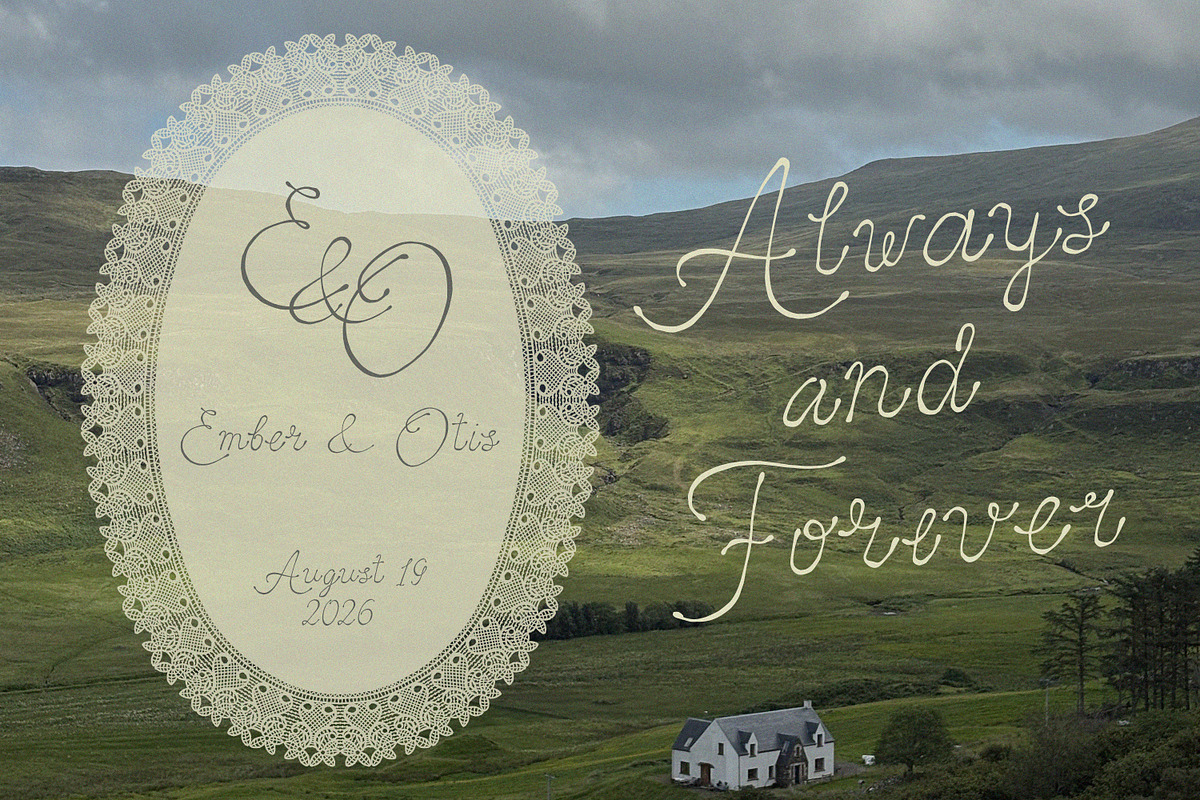 The Quietude Poetic Romantic Script, a Script Font by AnMark (Photo 9 of 13)