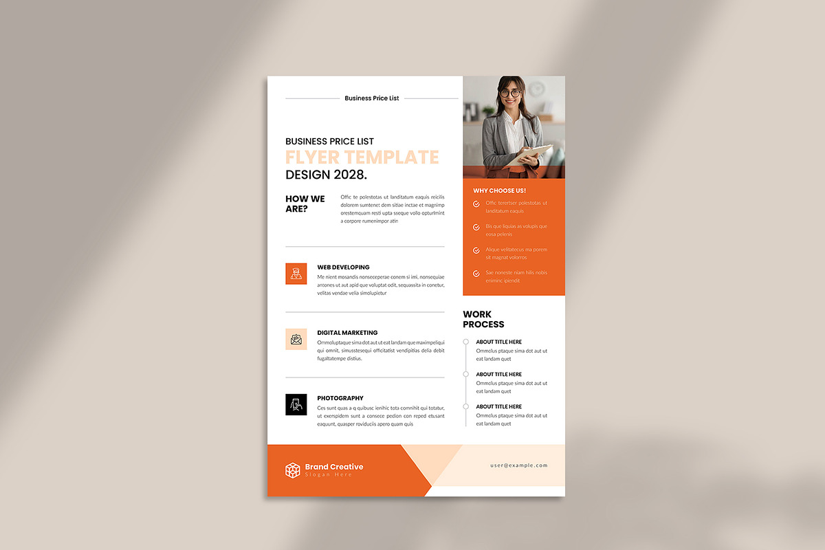 Business Price List Flyer Template, a Flyer Template by Spark_Creative (Photo 5 of 10)