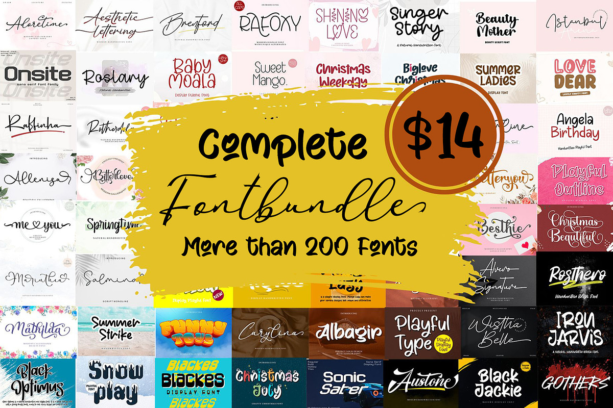 COMPLETE FONTBUNDLE, a Font by Letterafa Studio (Photo 1 of 2)