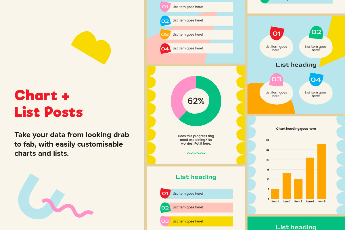 Poppin' Shapes Instagram Posts CANVA, a Social Media Template by Sweet Stash (Photo 5 of 12)