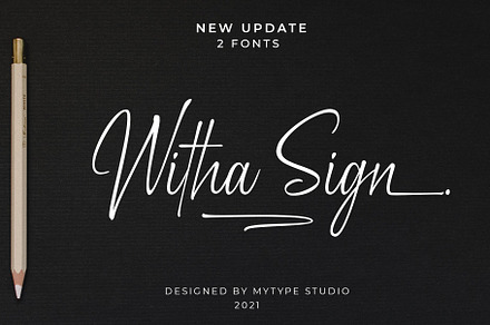 Witha Sign | 2 Style Signature Font