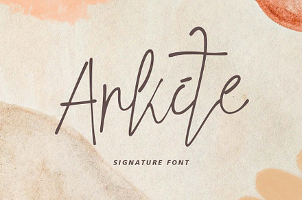 Arkite, a Handwritten Font by Yoga Letter
