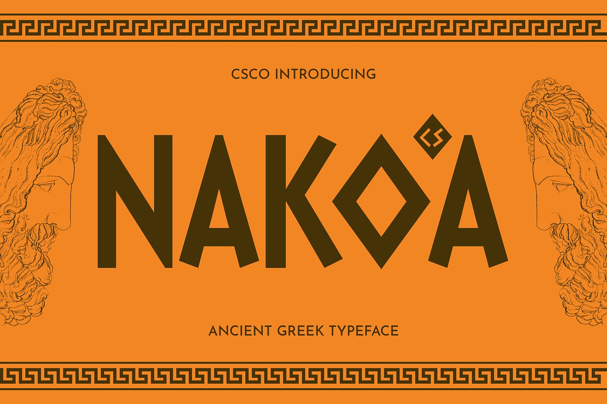 CS Nakoa – Ancient Greek Font, a Sans Serif Font by Craft Supply Co. (Photo 1 of 8)