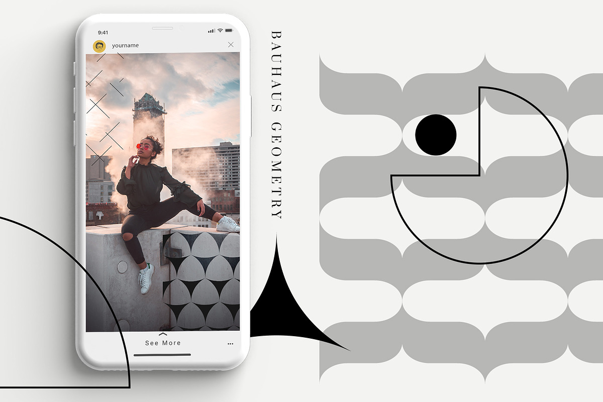 BAUHAUS GEOMETRY SEAMLESS PATTERNS, a Texture Graphic by Creativemaker (Photo 8 of 12)