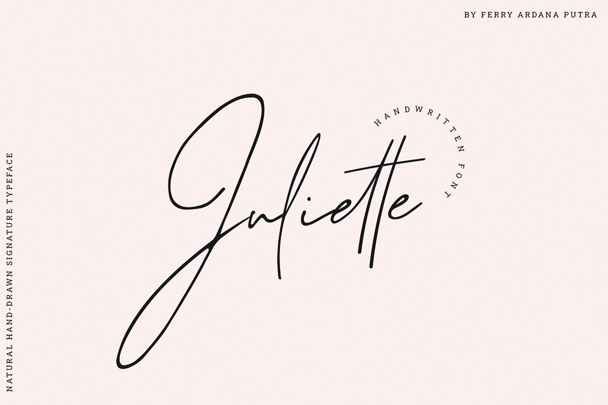 Juliette | Natural Signature Font, a Script Font by Ardana Creative (Photo 1 of 12)