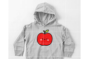 Kawaii Baby Apple SVG Bundle | Cute, an Illustration by TheHitShop (Thumbnail 6 of 7)