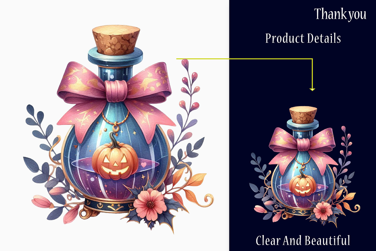 Chic Halloween Potion with Bow Png, a Graphic by designcity5 (Photo 3 of 5)