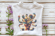 Watercolor Vintage cactus Clipart, a Seasonal Illustration by Rose Art (Thumbnail 4 of 5)