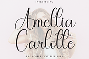 Amellia Carlotte, a Handwritten Font by FreshTypeINK (Thumbnail 1 of 8)