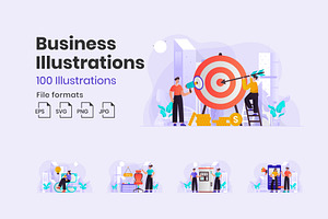 Business Illustration Bundle, a Templates & Theme by Triangle Squad