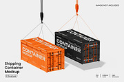 Shipping Container Mockup, a Packaging Mockup by Unerispace (Thumbnail 1 of 4)
