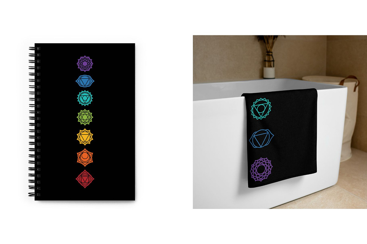 Chakra Symbols, an Object Graphic by Archetype Design (Photo 2 of 2)