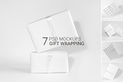 GIFT WRAPPING MOCKUPS | PSD| Layered, a Packaging Mockup by bazarova (Thumbnail 1 of 8)