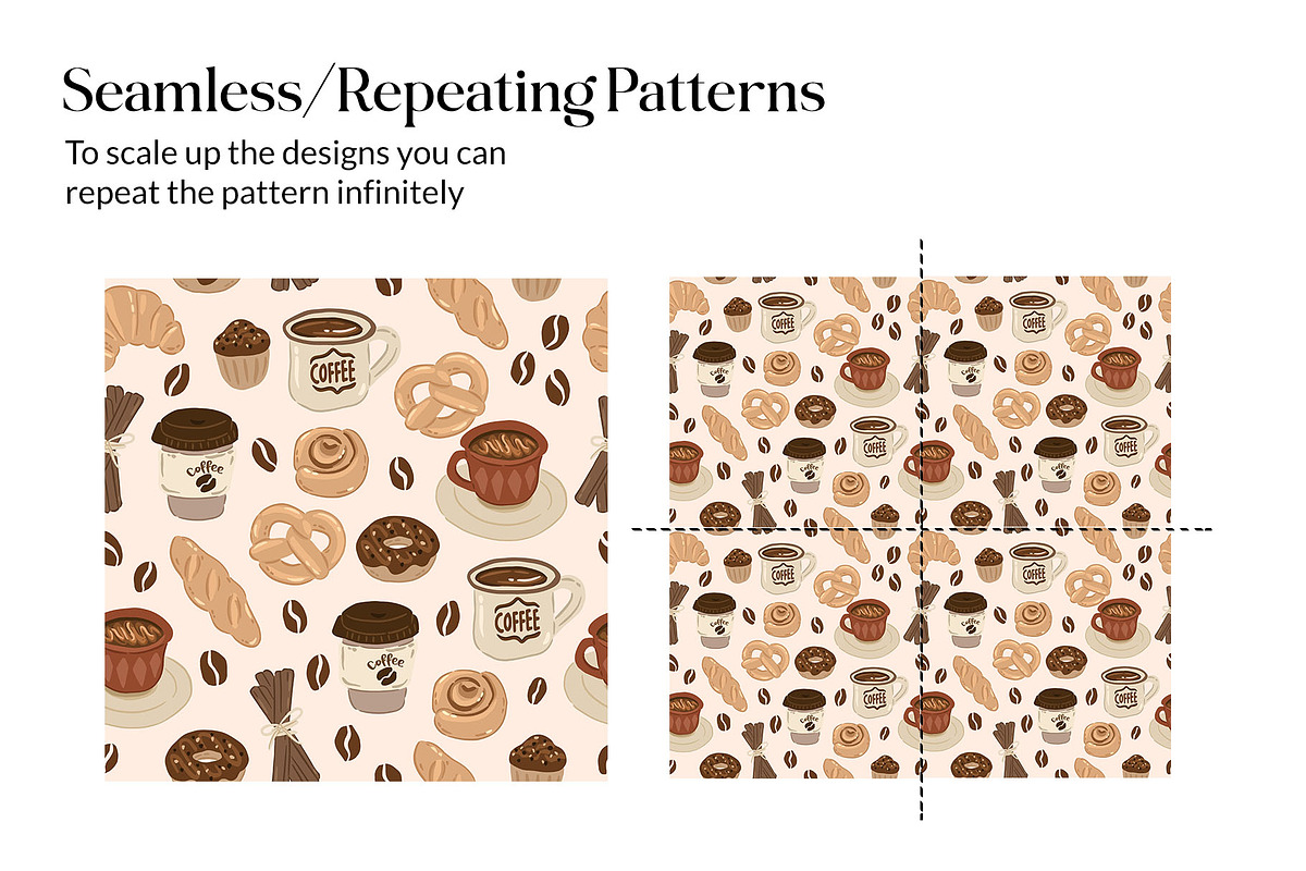 Cozy Coffee Seamless pattern, a Pattern Graphic by CreativeChristiana (Photo 9 of 12)