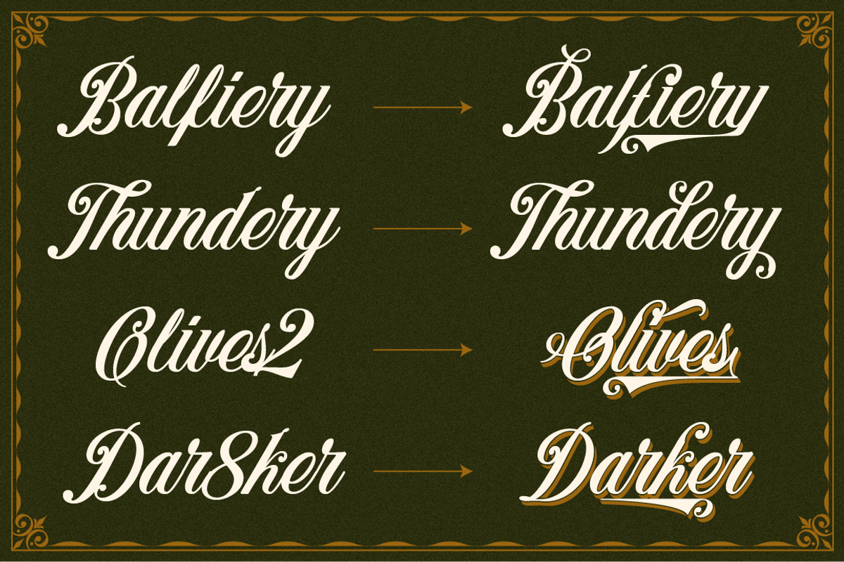 Benford Font Collections + Extras, a Script Font by Angin Studio (Photo 5 of 13)