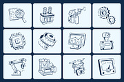 Engineering Doodle Icon Set, an Outline Icon by Vectors Market (Thumbnail 6 of 8)