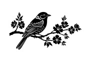 Bird Branch Silhouette Bundle, an Illustration by yasushie (Thumbnail 10 of 31)