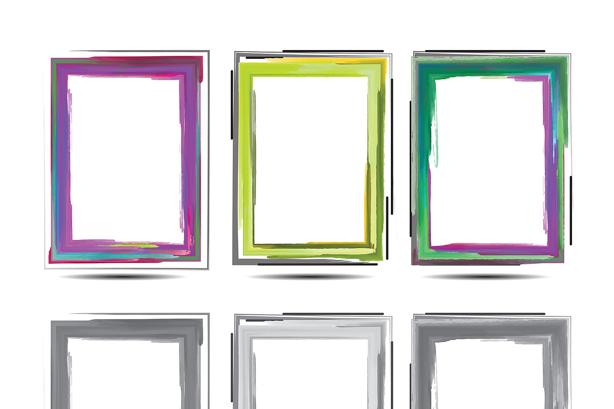 Bundle Watercolor Frame Border, a Texture Graphic by MRI STUDIO (Photo 2 of 16)