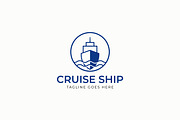 Elegant and Modern Cruise Ship Logo, a Branding & Logo Template by Signatoro (Thumbnail 1 of 2)