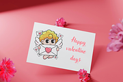 Cupid Love - Retro Cartoon Stamp, a Brush Add-On by Pixel Picasso Studio (Thumbnail 6 of 11)
