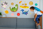 Kids Space Vector Clipart Bundle, a Decorative Illustration by NataKa (Thumbnail 9 of 10)