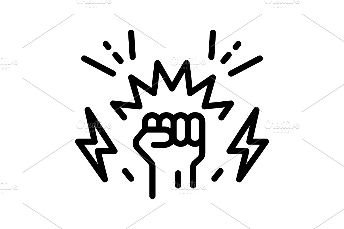 Conflicts combat black icon, an Outline Icon by Creative priyanka