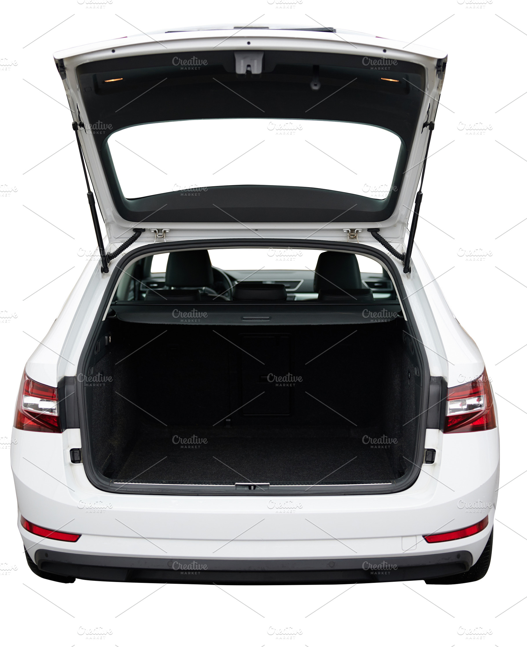 Open trunk of SUV car, a Transportation Photo by PixieMe
