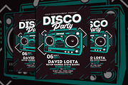 Disco Party Flyer, a Flyer Template by Muhamad Iqbal hidayat (Thumbnail 1 of 4)