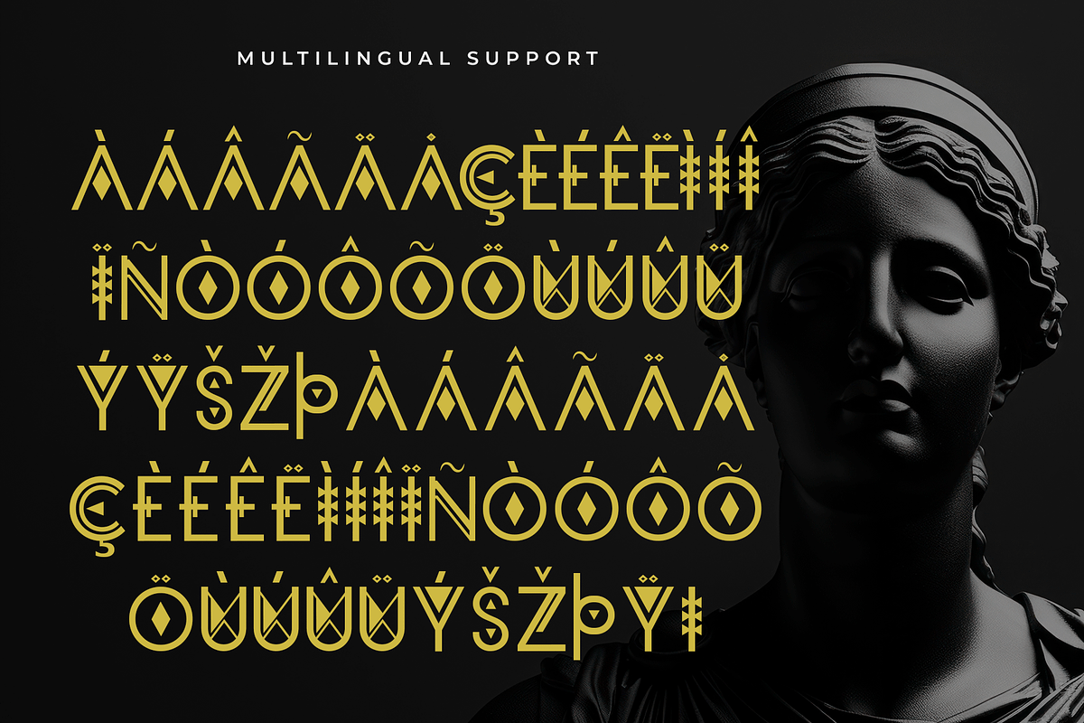 Orcuzo – Modern Greek Font, a Handwritten Font by overlaytemplates (Photo 5 of 5)