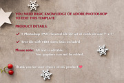 Snowflakes Photo Cards Template PSD, a Card Template by PSD templates and Photos (Thumbnail 6 of 6)