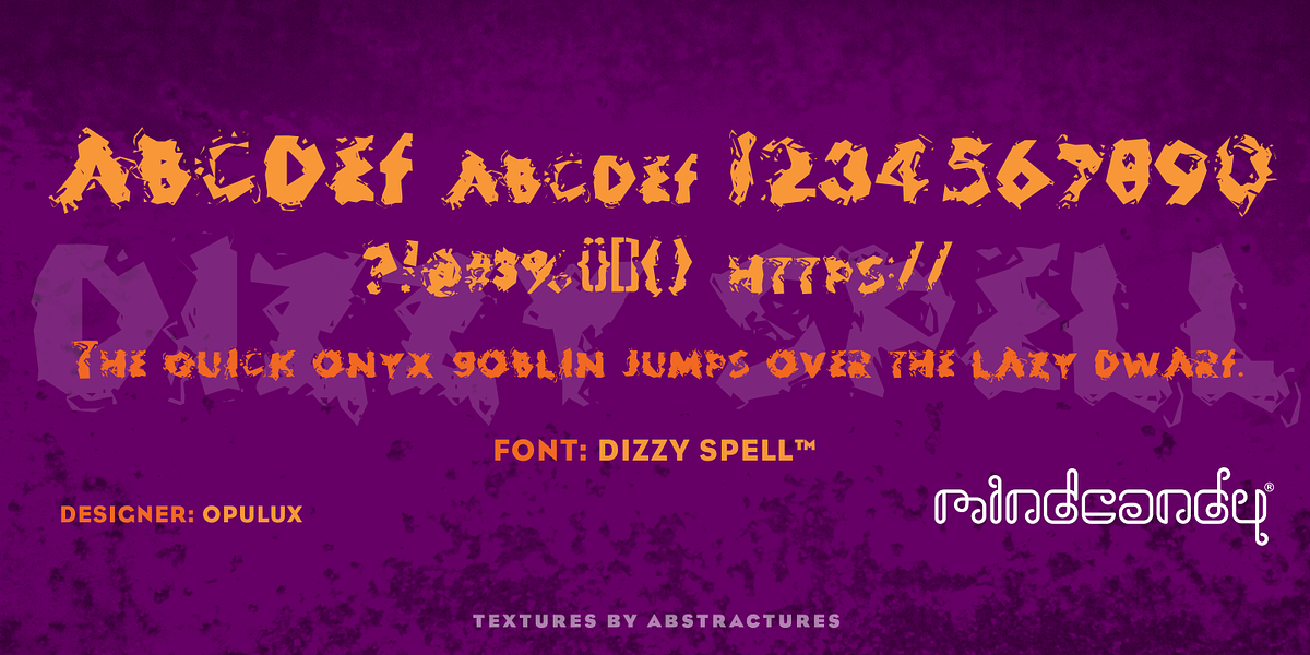 DizzySpell™, a Font by MINDCANDY
