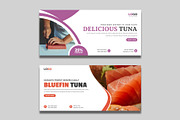 Bluefin Tuna Social Media Banner, a Social Media Template by Designgrove (Thumbnail 1 of 3)