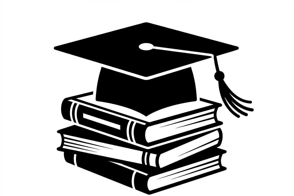 50 Graduation Cap and Book, an Education Illustration by Amazin_art (Photo 12 of 28)