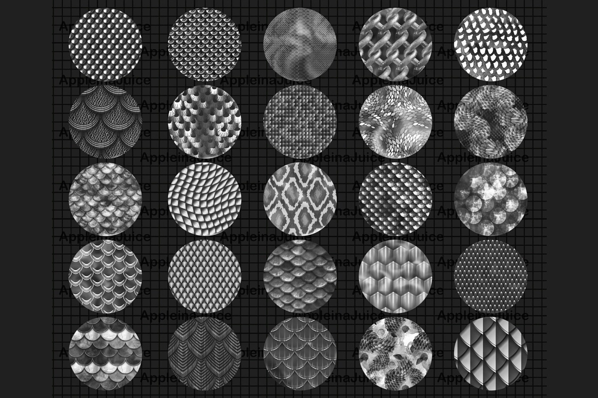 Procreate texture scales brushes, a Brush Add-On by Revabrush