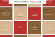 Earth Colors Affirmation Card Deck, a Templates & Theme by Digital By Nikoleta (Thumbnail 4 of 10)