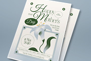 Blue Vintage Aesthetic Mother's Day, a Flyer Template by graphicook (Thumbnail 2 of 3)