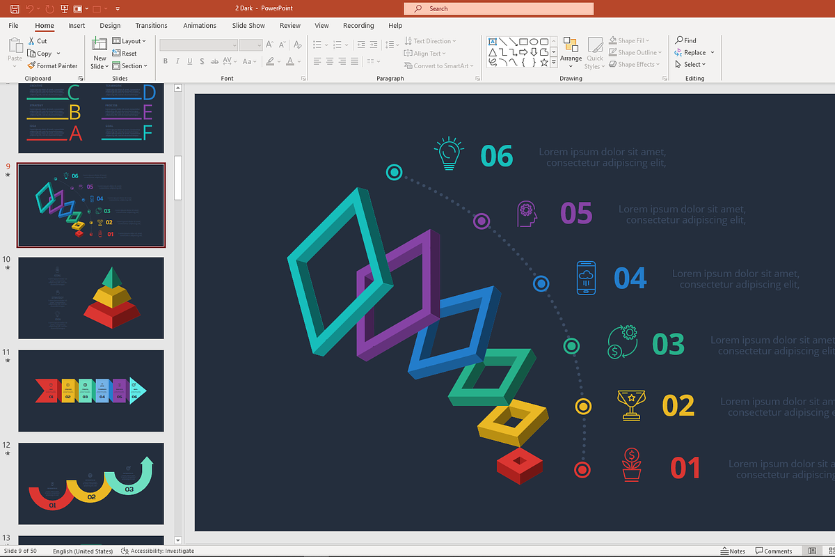Dynamic PowerPoint Template, a Presentation Template by Infographics project (Photo 12 of 12)