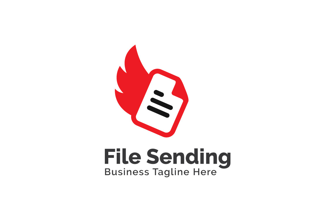 File Sending Logo Template, a Branding & Logo Template by Logo20