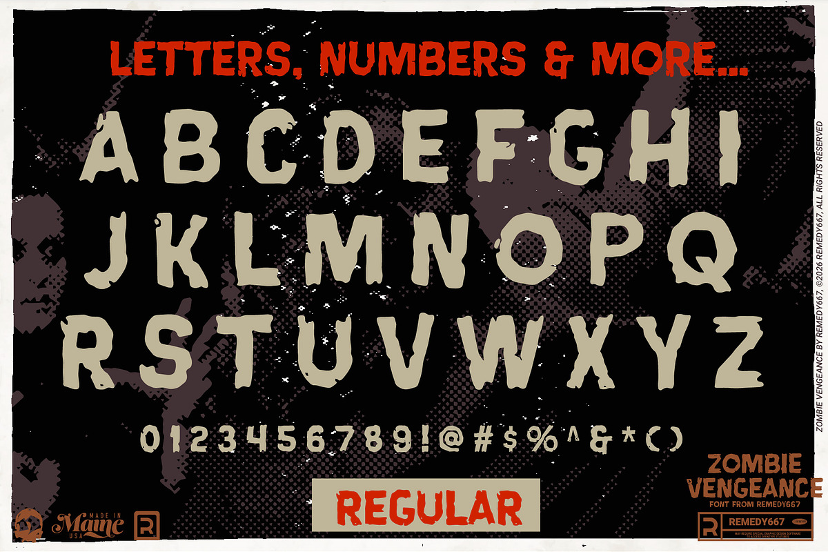 Zombie Vengeance, a Sans Serif Font by Remedy667 (Photo 8 of 11)