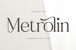 Metrolin Modern Serif Font