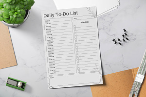 Daily To Do List Printable PDF