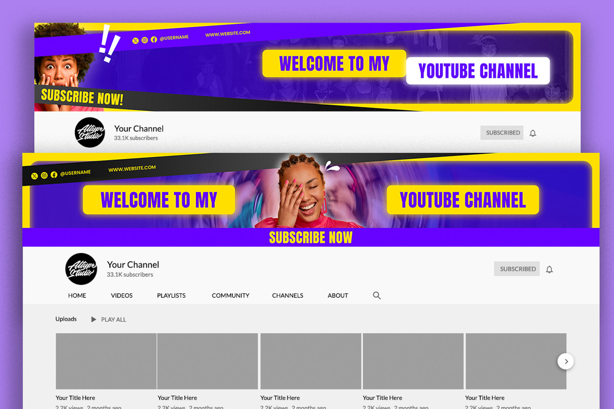 Movie Reaction Youtube & Canva, a Social Media Template by Attype (Photo 2 of 5)