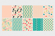Atomic Age 1950's Retro Pattern Set, a Pattern Graphic by Kokoshka (Thumbnail 2 of 2)