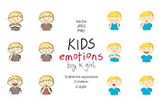 Kids emotions vector illustrations, an Education Illustration by Illustrationsforteachers (Thumbnail 3 of 3)