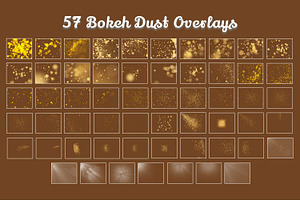 57 Bokeh Dust Photoshop Overlays